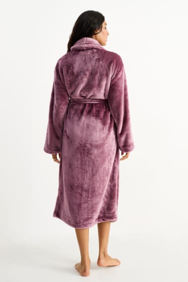 Damen - Bademantel - violett