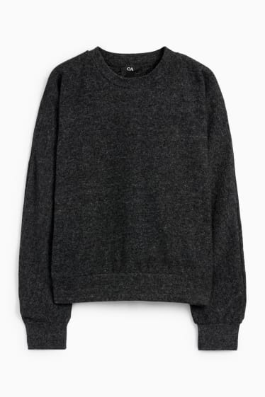 Dames - Sweatshirt - zwart mix