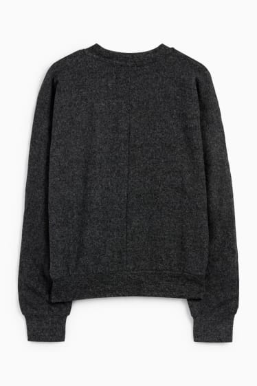 Dames - Sweatshirt - zwart mix