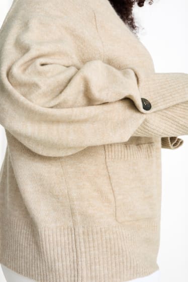 Femmes - Gilet en maille - beige