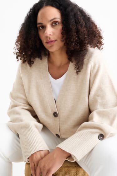 Femmes - Gilet en maille - beige