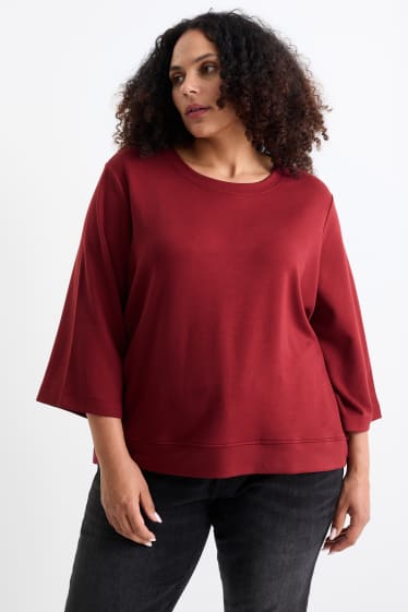 Femmes - Sweat - rouge foncé