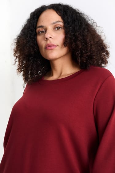 Femmes - Sweat - rouge foncé