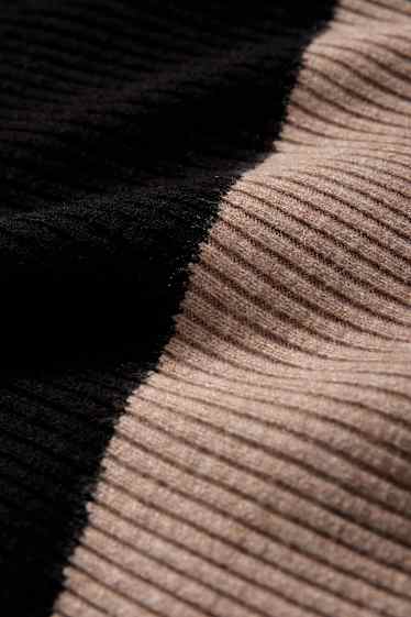 Women - Jumper - ribbed - beige