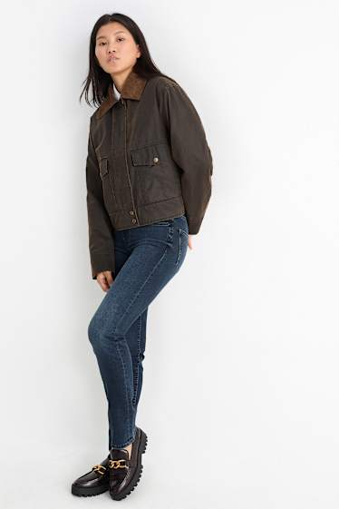 Mujer - Straight jeans - mid waist - vaqueros - azul oscuro