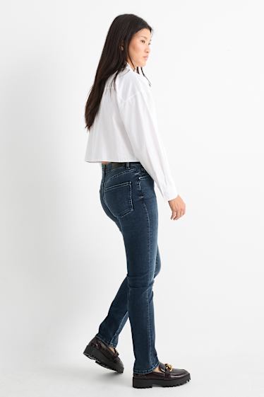 Mujer - Straight jeans - mid waist - vaqueros - azul oscuro