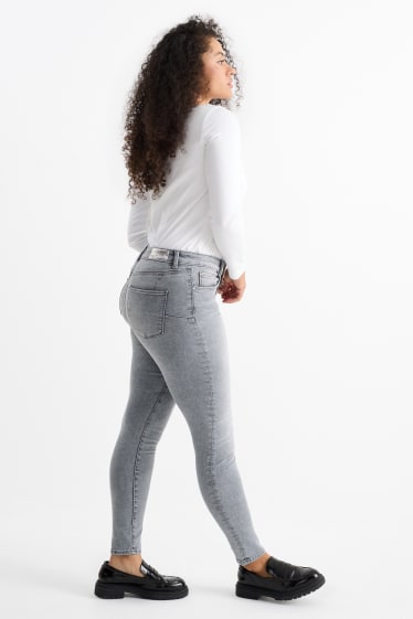 Femmes - Skinny jean - mid waist - jean galbant - LYCRA® - jean gris clair