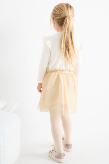 Kinder Mädchen - Minnie Maus - Kleid - cremefarben