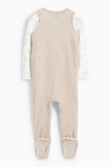 Unisex - Dumbo - pijama d’una peça - 2 peces - blanc/beix