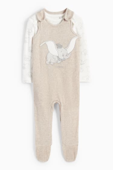 Unisex - Dumbo - pijama d’una peça - 2 peces - blanc/beix