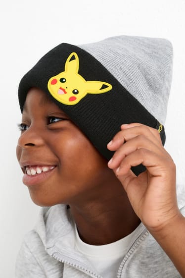 Kinderen: jongens - Pokémon - beanie - grijs
