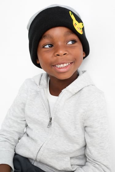 Kinderen: jongens - Pokémon - beanie - grijs