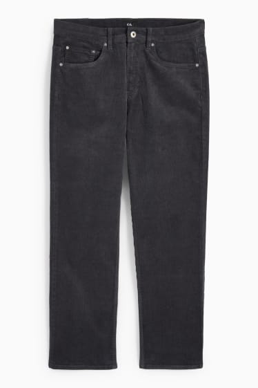 Herren - Cordhose - Regular Fit - dunkelgrau