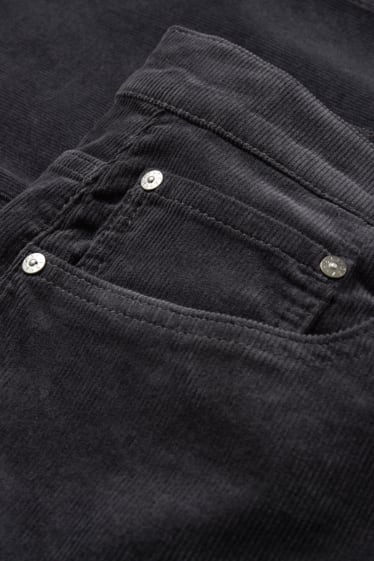 Herren - Cordhose - Regular Fit - dunkelgrau