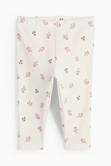 Bébés filles - Petites fleurs - ensemble bébé - 3 pièces - marron foncé