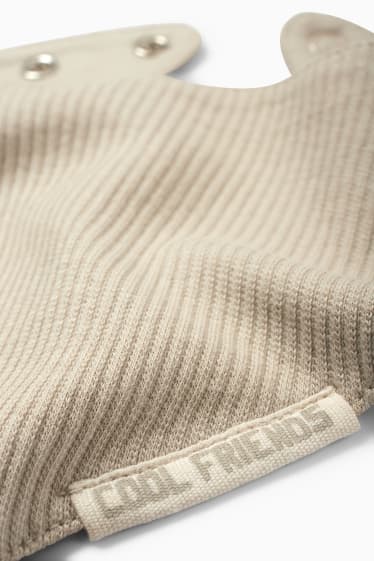 Baby: jongens - Draak - babyoutfit - 3-delig - beige