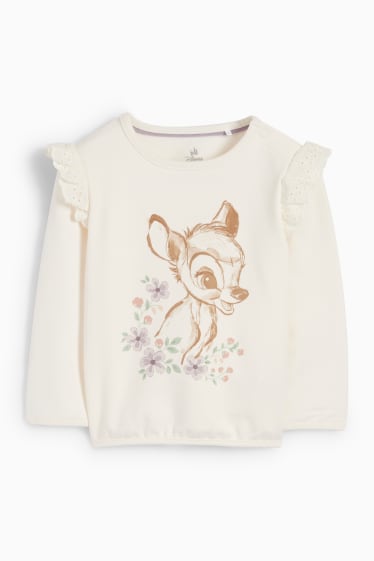 Baby Mädchen - Bambi - Baby-Outfit - 3 teilig - cremeweiß
