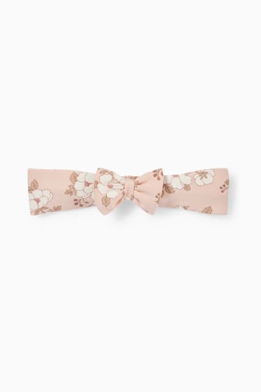 Baby Mädchen - Blümchen - Baby-Outfit - 3 teilig - cremefarben