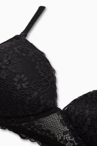 Femei - Sutien pentru alăptare fără armătură - vătuit - negru