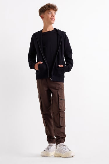Nen - Pantalons cargo - marró fosc