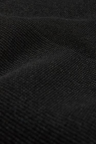 Damen - Strickkleid - schwarz