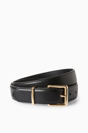 Damen - Ledergürtel - gold