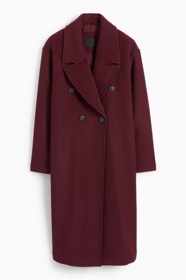 Women - Coat - bordeaux