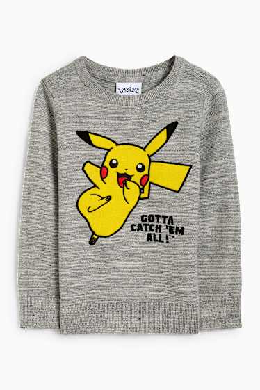 Copii - Băieți - Pokémon - pulover - gri deschis melanj