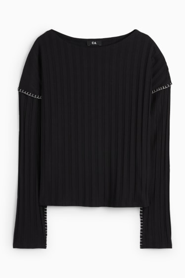 Dames - Longsleeve - zwart