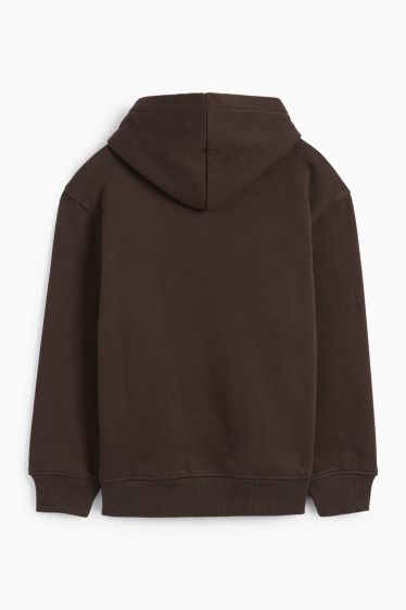 Children Boys - Gaming - Christmas hoodie - dark brown