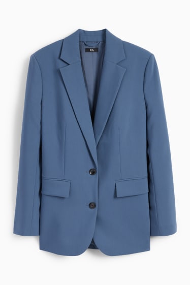 Women - Business blazer - relaxed fit - blue