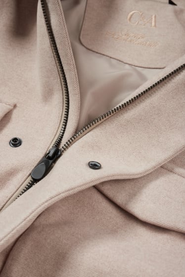 Heren - Overhemdjas - beige-mix
