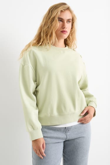 Donna - Felpa - verde menta