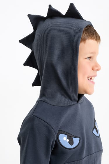 Enfants garçons - Dragon - sweat à capuche - bleu foncé