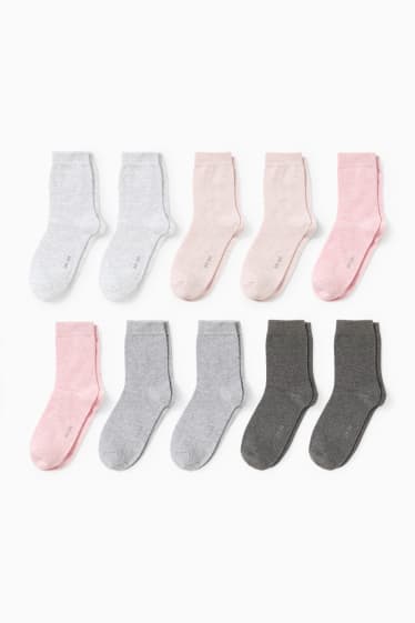 Damen - Multipack 10er - Socken - rosa