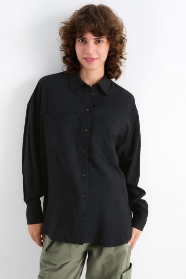 Damen - Bluse - schwarz