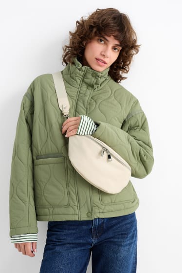 Femmes - Sac à bandoulière amovible - synthétique - beige clair