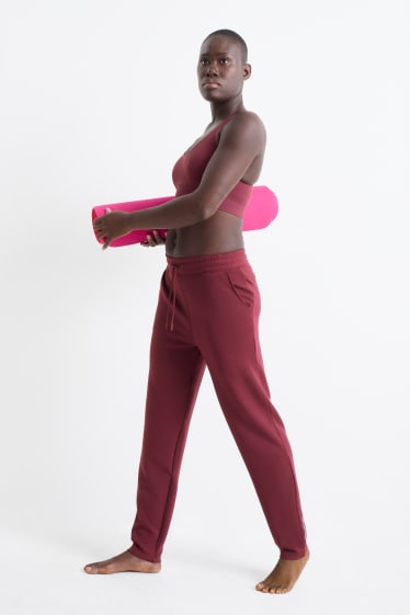 Dames - Sportbroek - donkerrood