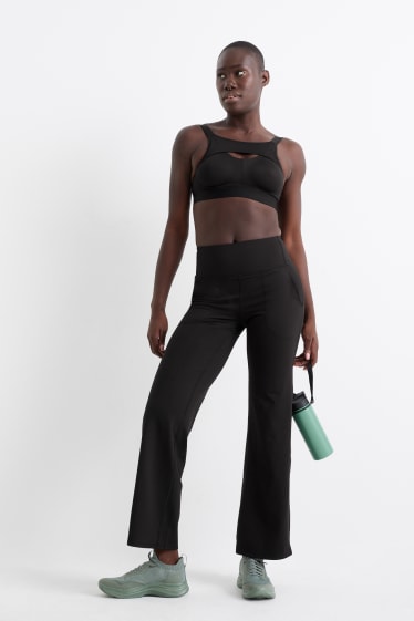 Femmes - Pantalon de sport en jersey - 4 Way Stretch - noir
