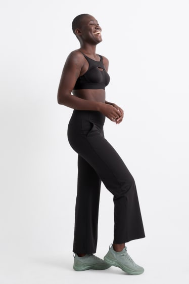 Femmes - Pantalon de sport en jersey - 4 Way Stretch - noir