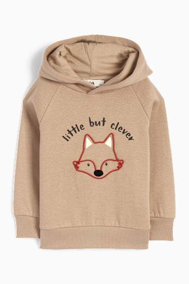 Kinderen: jongens - Vos - hoodie - beige