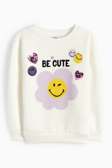 Children Girls - SmileyWorld® - sweatshirt - white