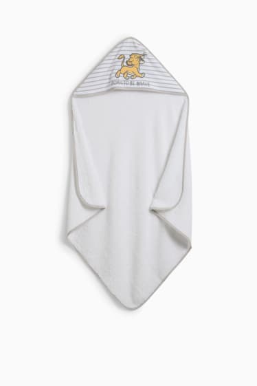 Bébés filles - Le Roi Lion - serviette à capuche pour bébé - blanc