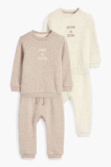 Baby Buben - Multipack 2er - Baby-Outfit - 4 teilig - beige