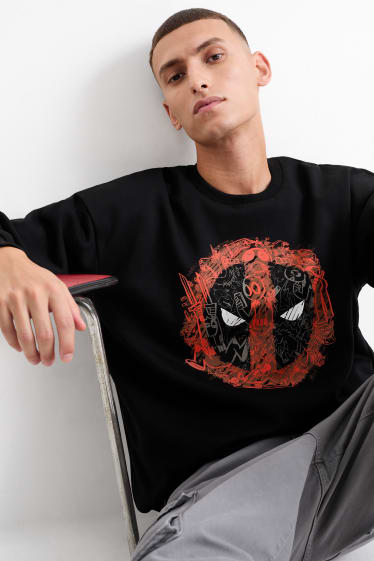 Herren - Sweatshirt - Deadpool - schwarz