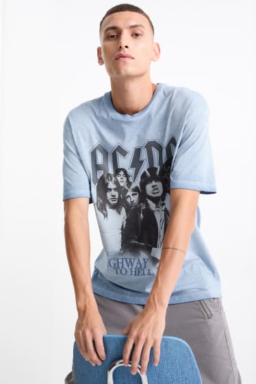 Hommes - T-shirt - AC/DC - bleu