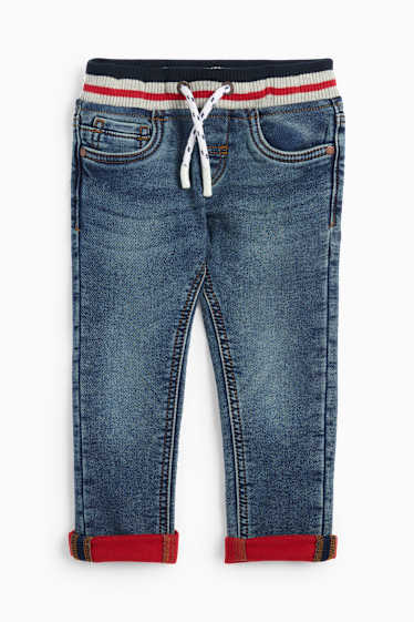 Kinder Jungen - Slim Jeans - Thermojeans - Jog Denim - jeansblau