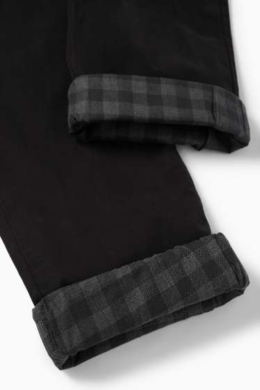Uomo - Pantaloni termici - regular fit - jeans grigio scuro