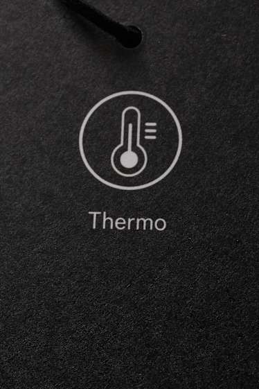 Herren - Thermo-Fleecejacke - schwarz