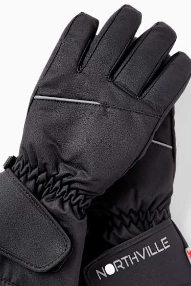 Kinder Mädchen - Ski-Handschuhe - wasserdicht - schwarz